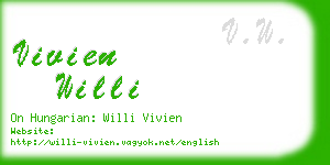 vivien willi business card
